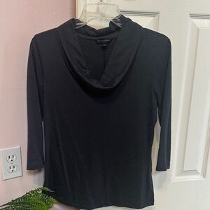 Banana Republic Black Cowl Neck Sweatshirt